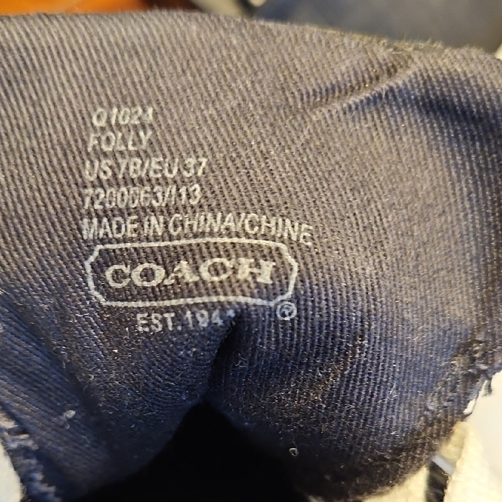 Coach Women's Black and Tan Sneakers - Picture 12 of 16